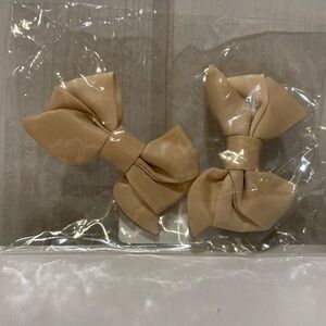 Stoney Clover Lane Bow Hair Clips - Sand